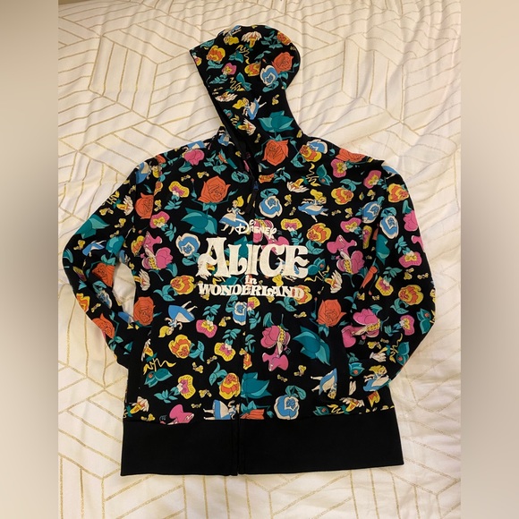 Disney Alice in Wonderland zip up hoodie with front pockets - Picture 4 of 7